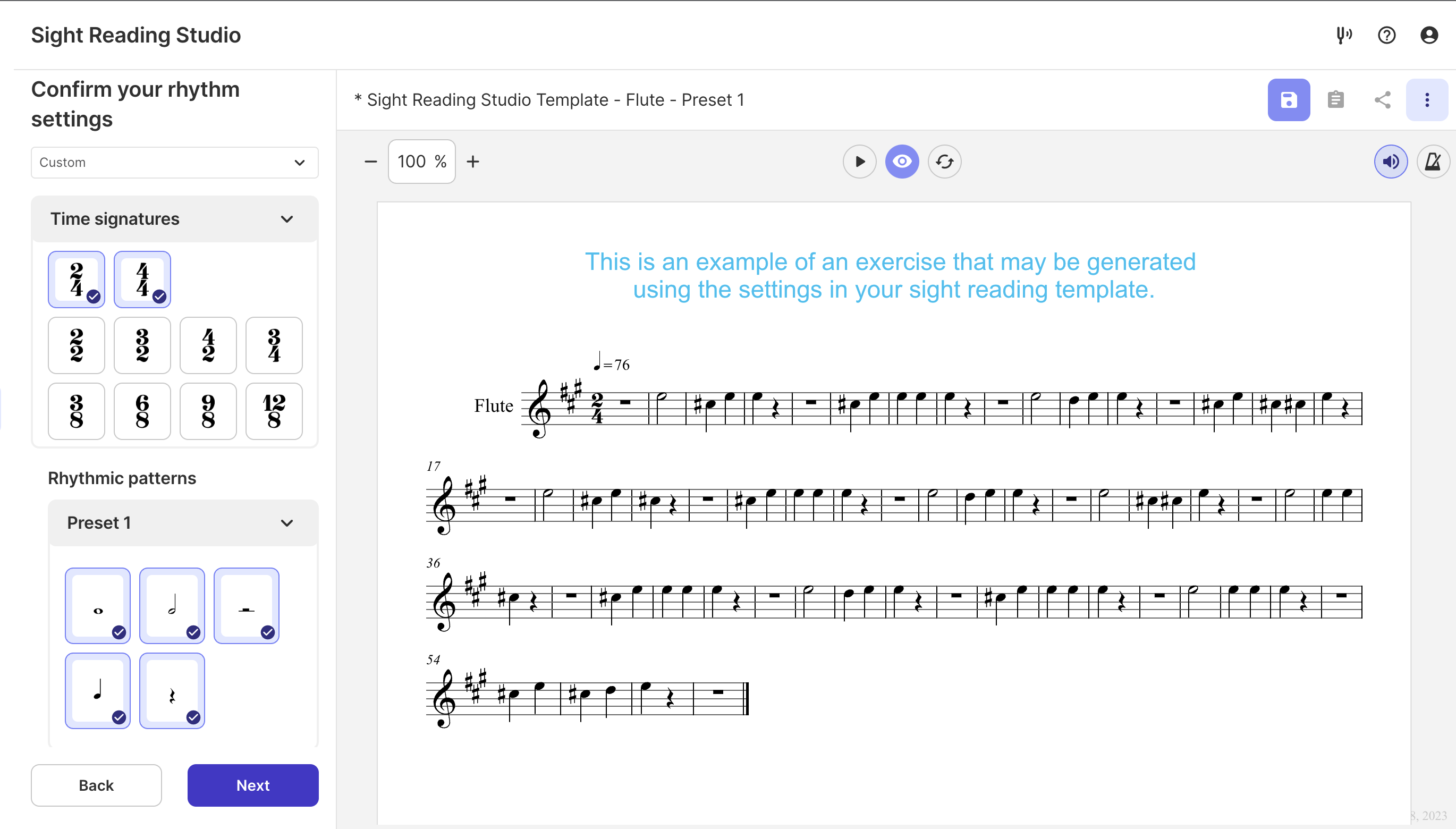 sight reading individual